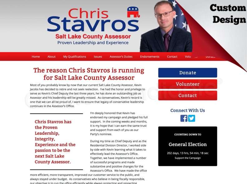  Chris Stavros for Salt Lake County Assessor