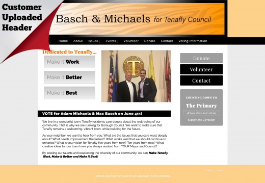 Adam Michaels &amp; Max Basch for Tenafly Town Council