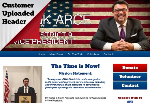 Frank Arce  for CWA District 9 Vice President