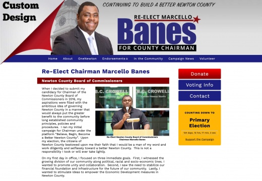 Re-Elect Chairman Marcello Banes Newton County Board of Commissioners