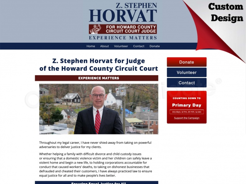 Z Stephen Horvat for Judge of the Howard County Circuit Court