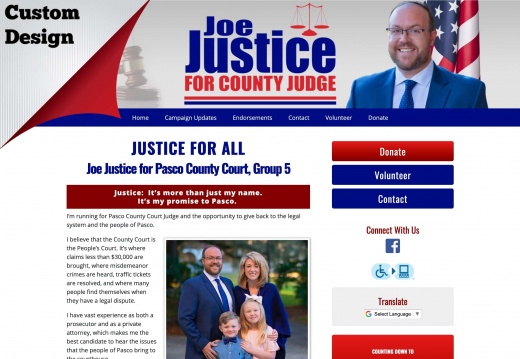 Joe Justice for Pasco County Court, Group 5