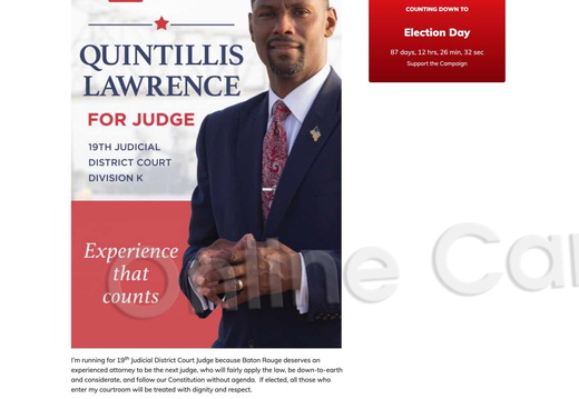 Quintillis K. Lawrence for Judge