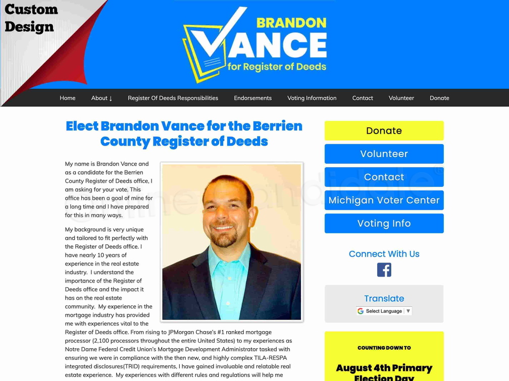 Brandon Vance for Register of Deeds