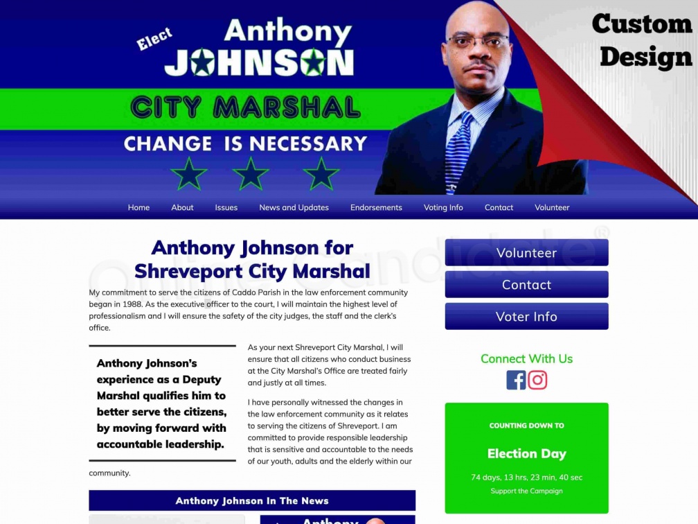 Anthony Johnson for Shreveport City Marshal
