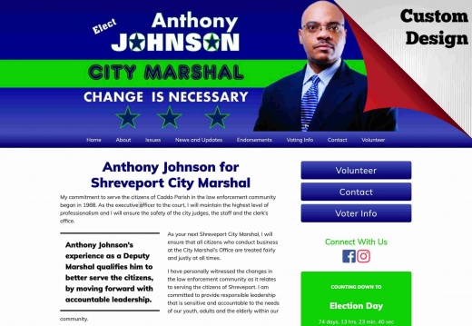 Anthony Johnson for Shreveport City Marshal