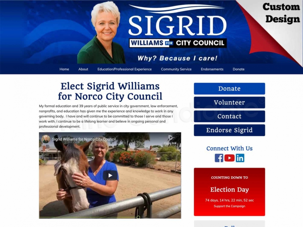 Sigrid Williams for Norco City Council
