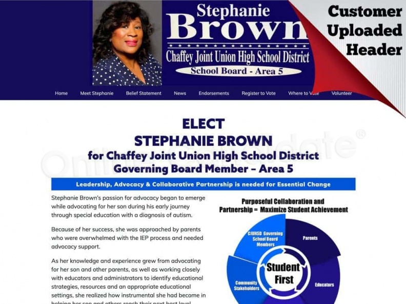 Stephanie Brown for Chaffey Joint Union High School District Governing Board Member – Area 5