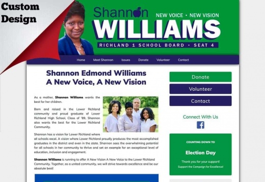 Shannon Edmond Williams fpr School Board