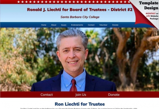 Ronald J. Liechti forSanta Barbara Community College School Board of Trustees - District #2 