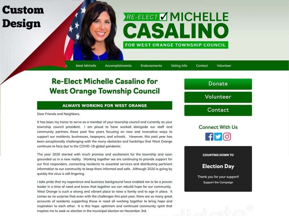 Re-Elect Michelle Casalino for West Orange Township Council 