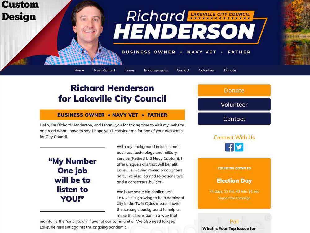 Richard Henderson for Lakeville City Council