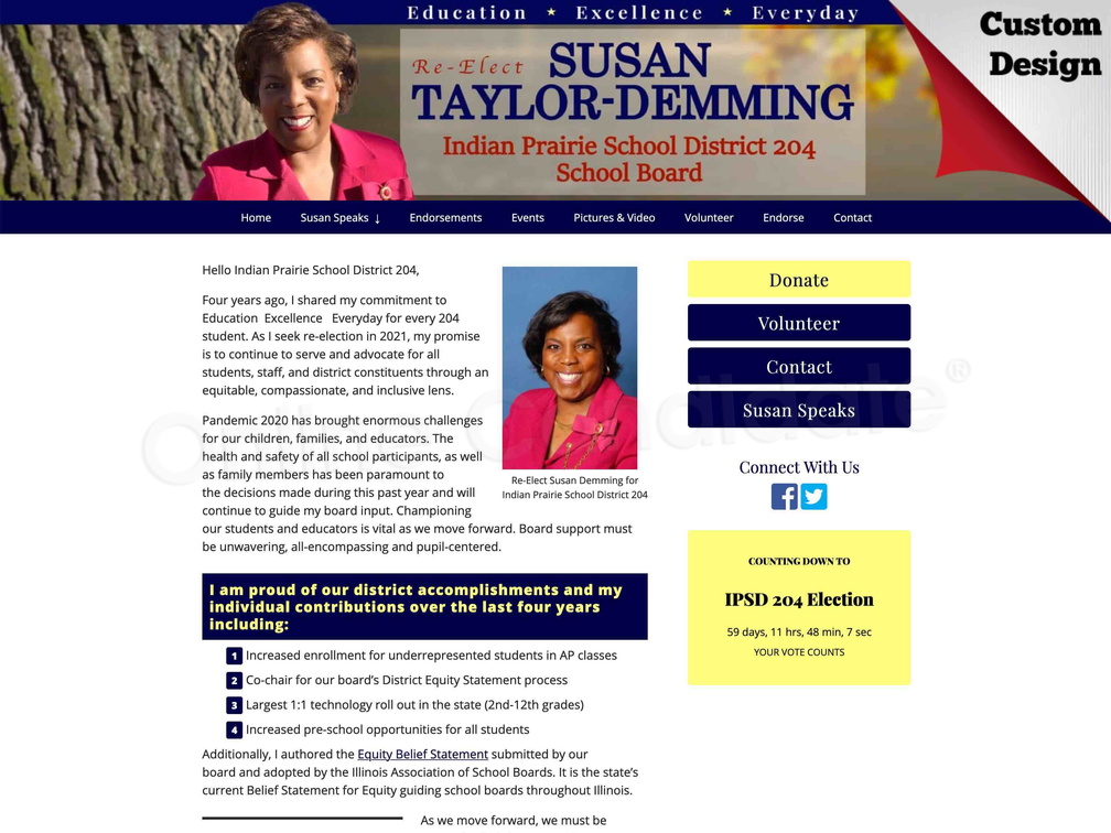Re-Elect Susan Demming to Indian Prairie School District 204 Board 