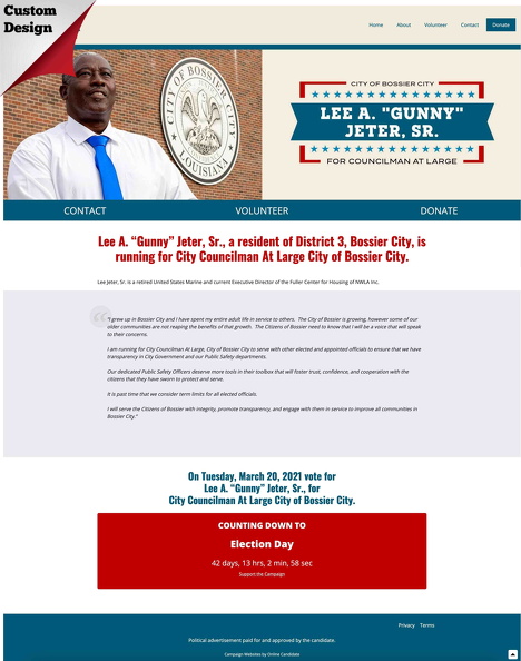 Lee Jeter, Sr for City Councilman At Large City of Bossier City.jpg