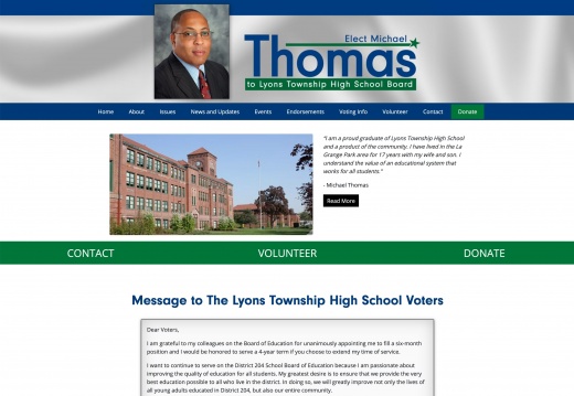 Michael Thomas for Lyons Township High School Board