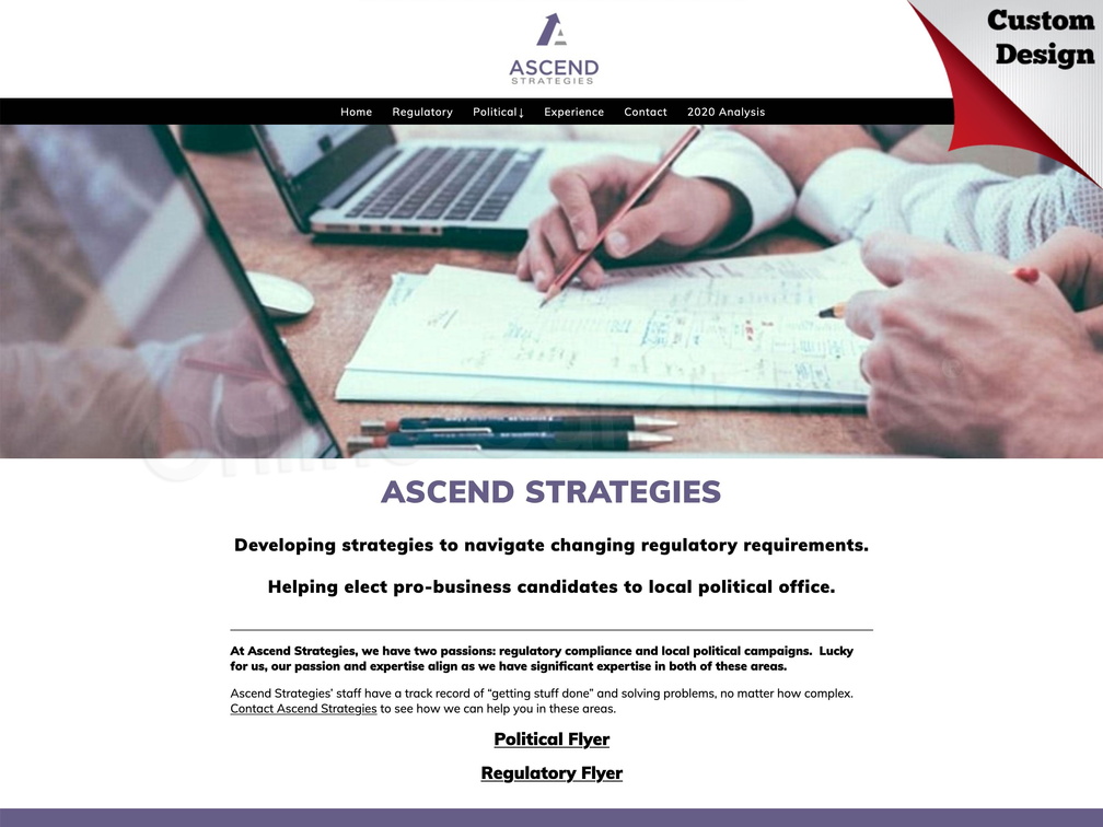 Ascend Strategies Consulting Website