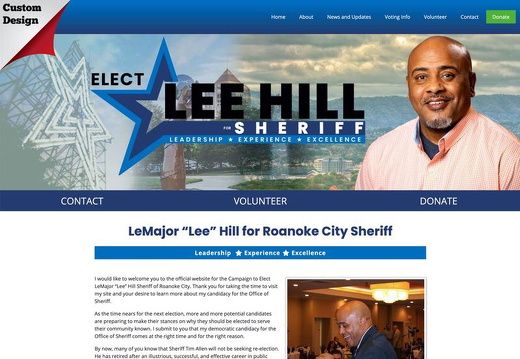 LeMajor “Lee” Hill for Roanoke City Sheriff