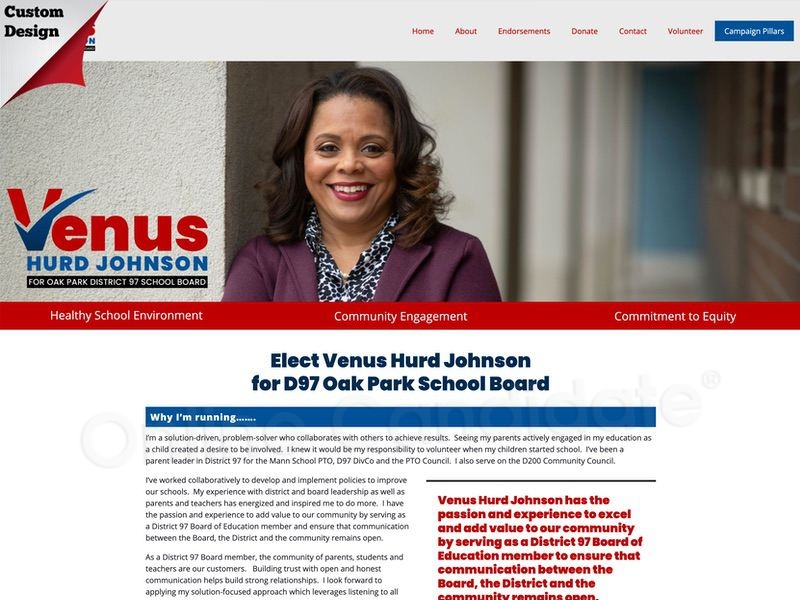 Elect Venus Hurd Johnson for D97 Oak Park School Board