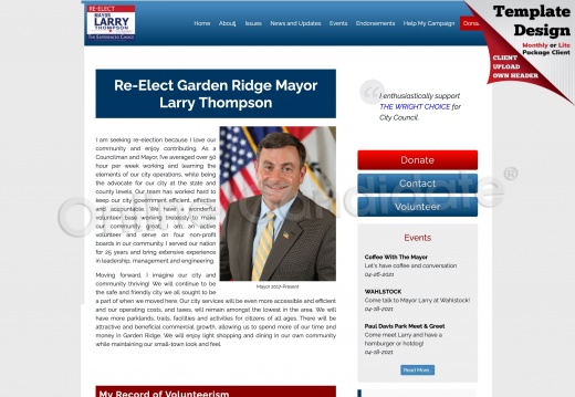 Re-Elect Mayor Larry Thompson