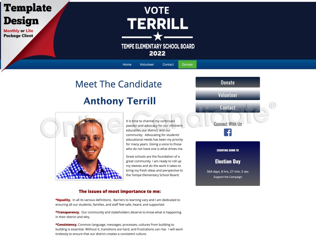 Anthony Terrill for Tempe Elementary School Board