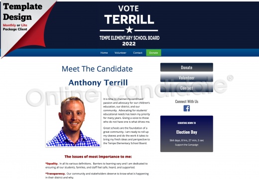 Anthony Terrill for Tempe Elementary School Board