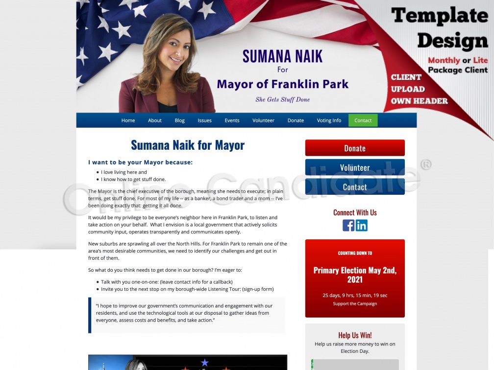 Sumana Naik for Mayor of Franklin Park