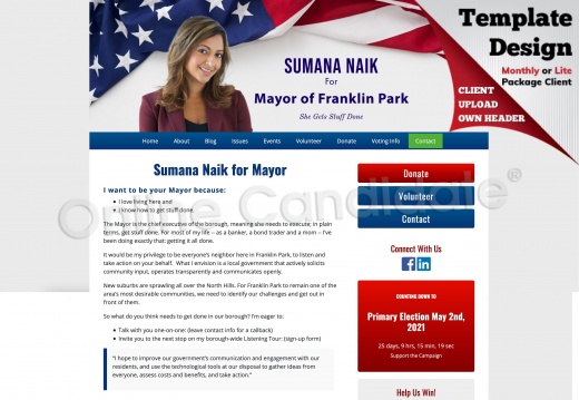 Sumana Naik for Mayor of Franklin Park