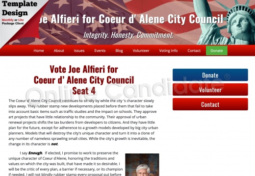 Joe Alfieri for Coeur d’ Alene City Council Seat 4