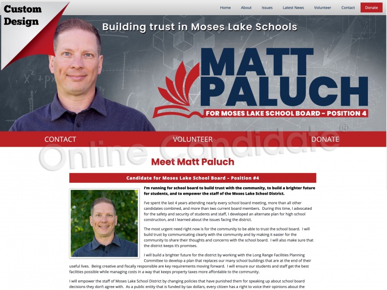 Matt Paluch for Moses Lake School Board – Position 4