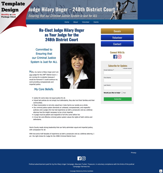 Re-Elect  Judge Hilary Unger - 248th District Court .jpg