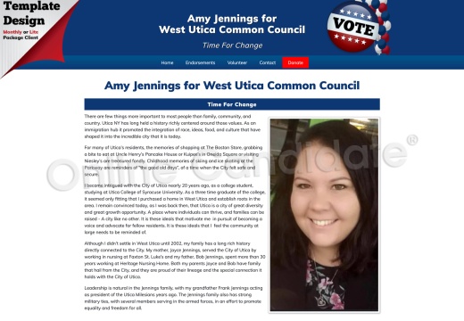 Amy Jennings for West Utica Common Council 