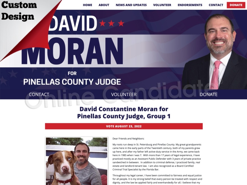 David Constantine Moran for Pinellas County Judge, Group 1