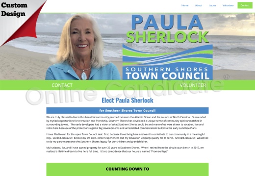 Paula Sherlock for Southern Shores Town Council