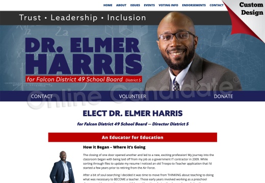 Dr. Elmer Harris for Falcon District 49 School Board