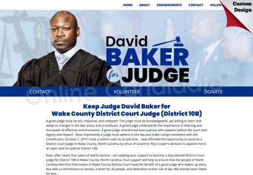 Keep Judge David Baker for Wake County District Court Judge