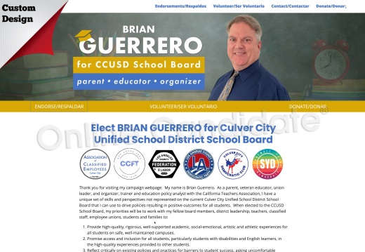 Brian Guerrero for Culver City Unified School Board