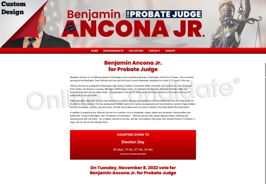 Benjamin Ancona Jr. for Probate Judge