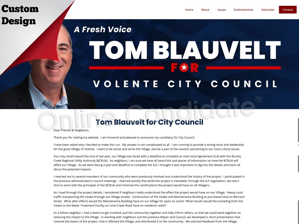 Tom Blauvelt for City Council