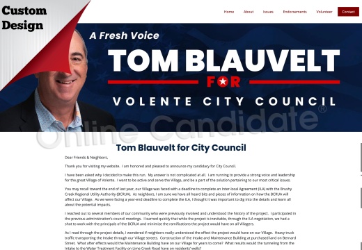 Tom Blauvelt for City Council