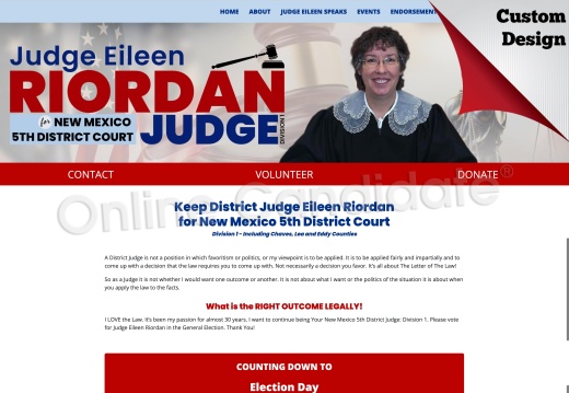 Keep District Judge Eileen Riordan for New Mexico 5th District Court