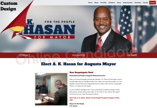 A. K. Hasan for Augusta Mayor