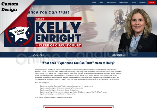 Kelly Enright for Dodge County Clerk of Court