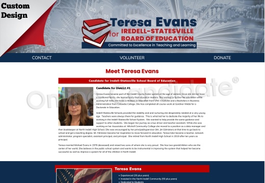 Teresa Evans for Iredell-Statesville School Board of Education