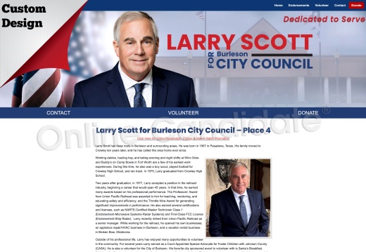 Larry Scott for Burleson City Council – Place 4