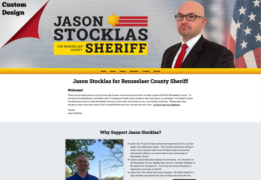 Jason Stocklas for Rensselaer County Sheriff