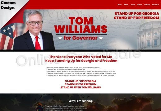 Tom Williams for Governor