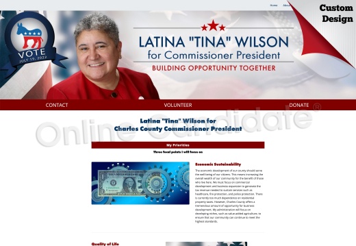 Latina  Wilson for Charles County Commissioner President