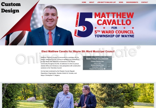 Matthew Cavallo for Wayne 5th Ward Municipal Council
