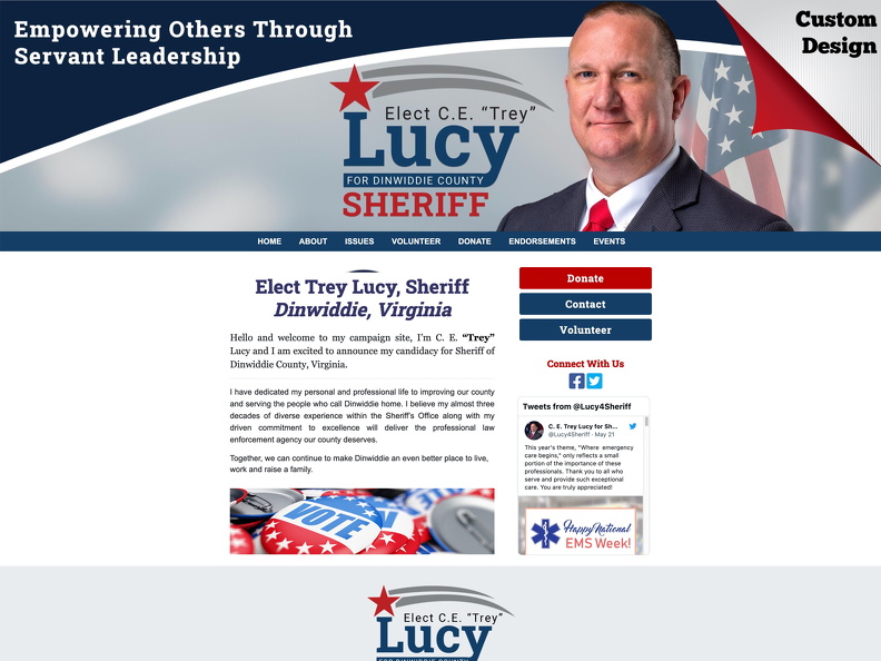 Trey Lucy for Dinwiddie County Sheriff (2550 visits) Trey Lucy for Dinwiddie County Sheriff
