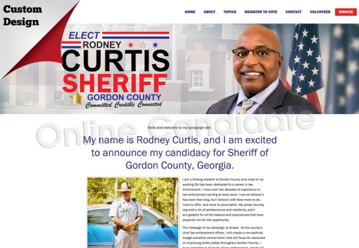 Rodney Curtis for Gordon County Sheriff